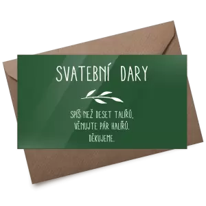 Plexi kartička dary LENNY