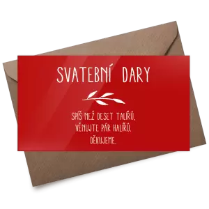 Plexi kartička dary LENNY