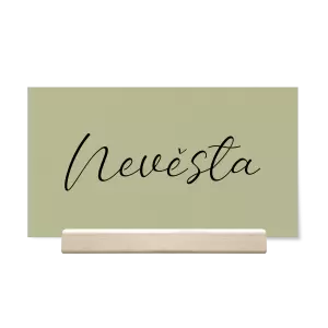 Papírová jmenovka YVONE