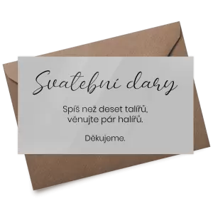Plexi kartička dary YVONE