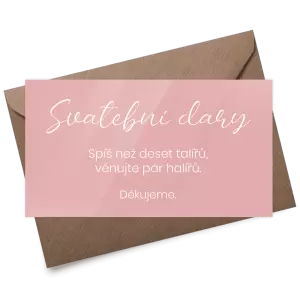 Plexi kartička dary YVONE