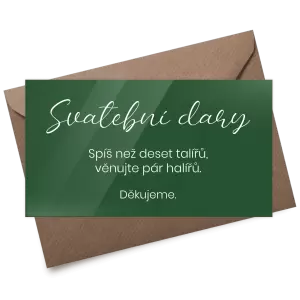 Plexi kartička dary YVONE
