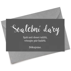 Papírová kartička dary BEATA