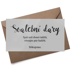 Plexi kartička dary BEATA