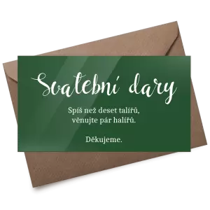 Plexi kartička dary BEATA