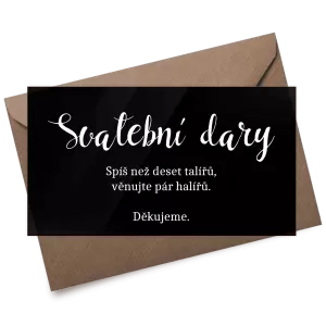 Plexi kartička dary BEATA