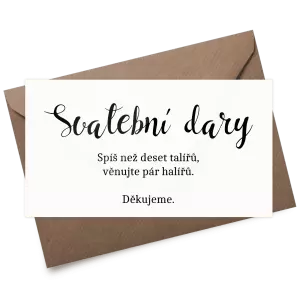 Plexi kartička dary BEATA