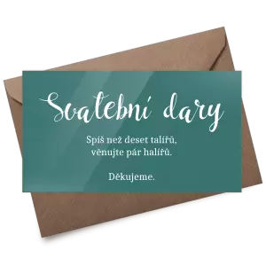 Plexi kartička dary BEATA