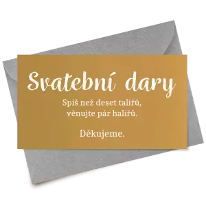 Papírová kartička dary DIANA