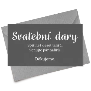 Papírová kartička dary DIANA