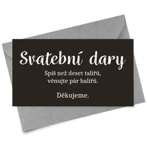 Papírová kartička dary DIANA