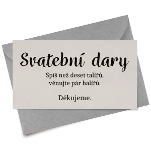 Papírová kartička dary DIANA