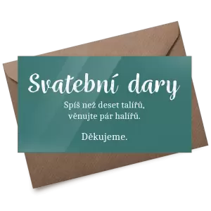 Plexi kartička dary DIANA