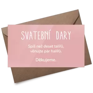 Plexi kartička dary ELENA