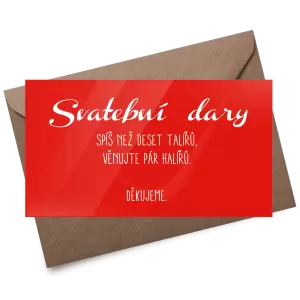 Plexi kartička dary FIONA