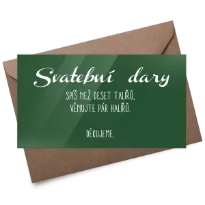 Plexi kartička dary FIONA