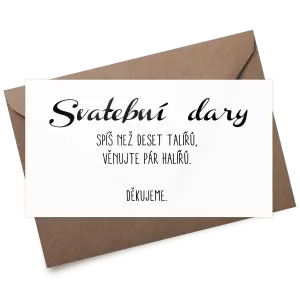 Plexi kartička dary FIONA