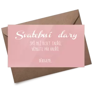 Plexi kartička dary FIONA