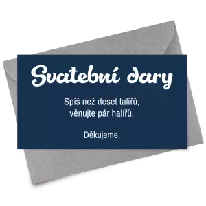 Papírová kartička dary GABRIELA