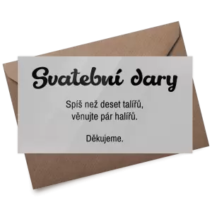 Plexi kartička dary GABRIELA