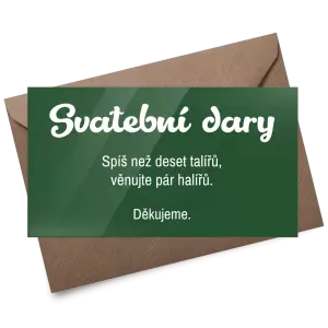 Plexi kartička dary GABRIELA