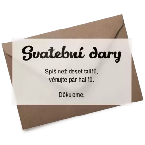 Plexi kartička dary GABRIELA