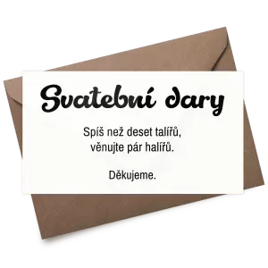 Plexi kartička dary GABRIELA