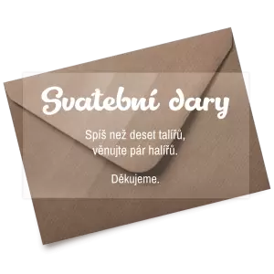 Plexi kartička dary GABRIELA