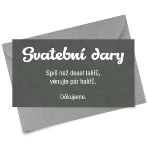 Papírová kartička dary GABRIELA