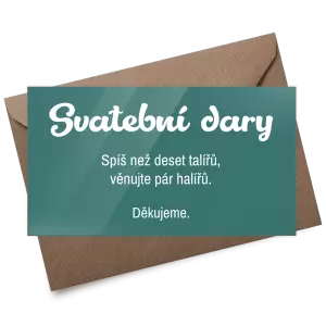 Plexi kartička dary GABRIELA