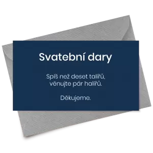 Papírová kartička dary HELENA