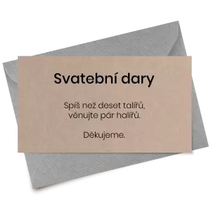 Papírová kartička dary HELENA