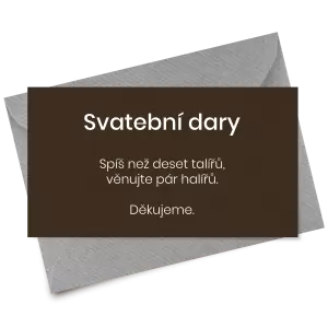 Papírová kartička dary HELENA