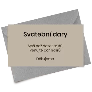Papírová kartička dary HELENA
