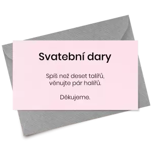 Papírová kartička dary HELENA