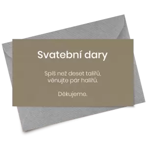 Papírová kartička dary HELENA