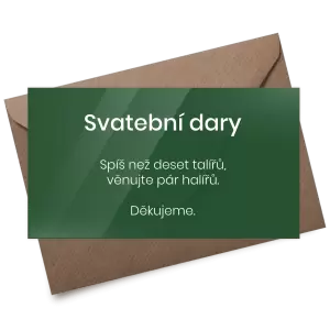 Plexi kartička dary HELENA