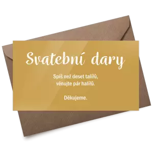 Plexi kartička dary IZABELA