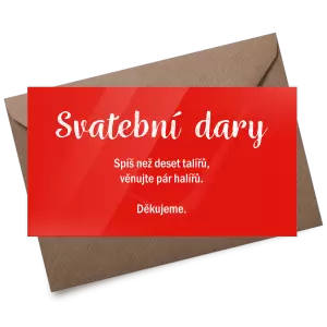 Plexi kartička dary IZABELA