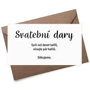 Plexi kartička dary IZABELA