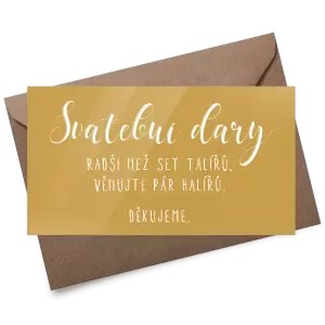 Plexi kartička dary JOLANA