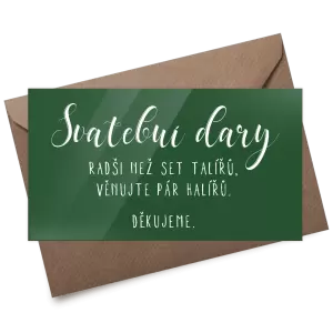 Plexi kartička dary JOLANA