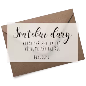 Plexi kartička dary JOLANA