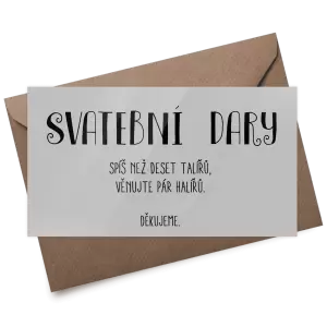 Plexi kartička dary KAMILA
