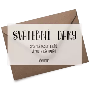 Plexi kartička dary KAMILA