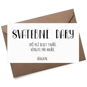 Plexi kartička dary KAMILA