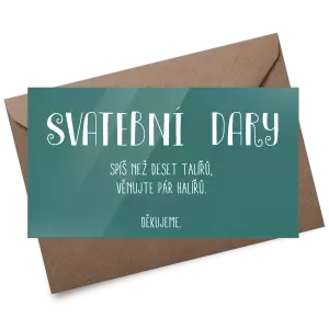 Plexi kartička dary KAMILA