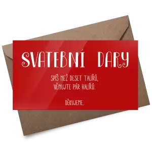 Plexi kartička dary KAMILA