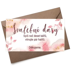 Plexi kartička dary ZUZANA