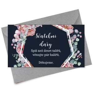 Papírová kartička dary EMA